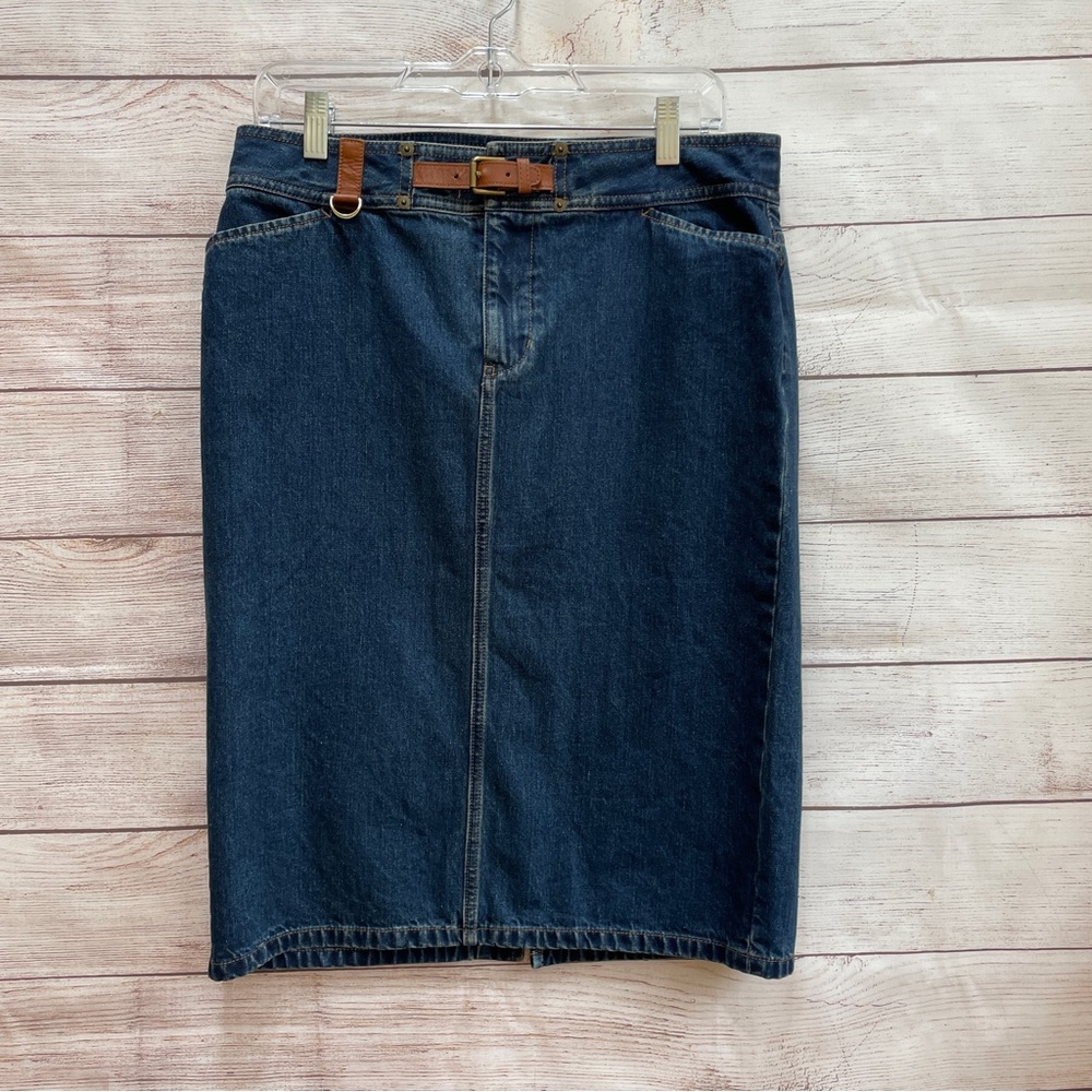 VINTAGE LAUREN JEANS CO DENIM SKIRT‎